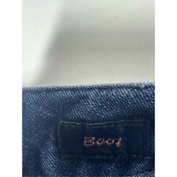 7 Seven For All Mankind White Paint Splatter Boot Cut Jeans Womens Sz 30/ 32 L - Picture 13 of 16